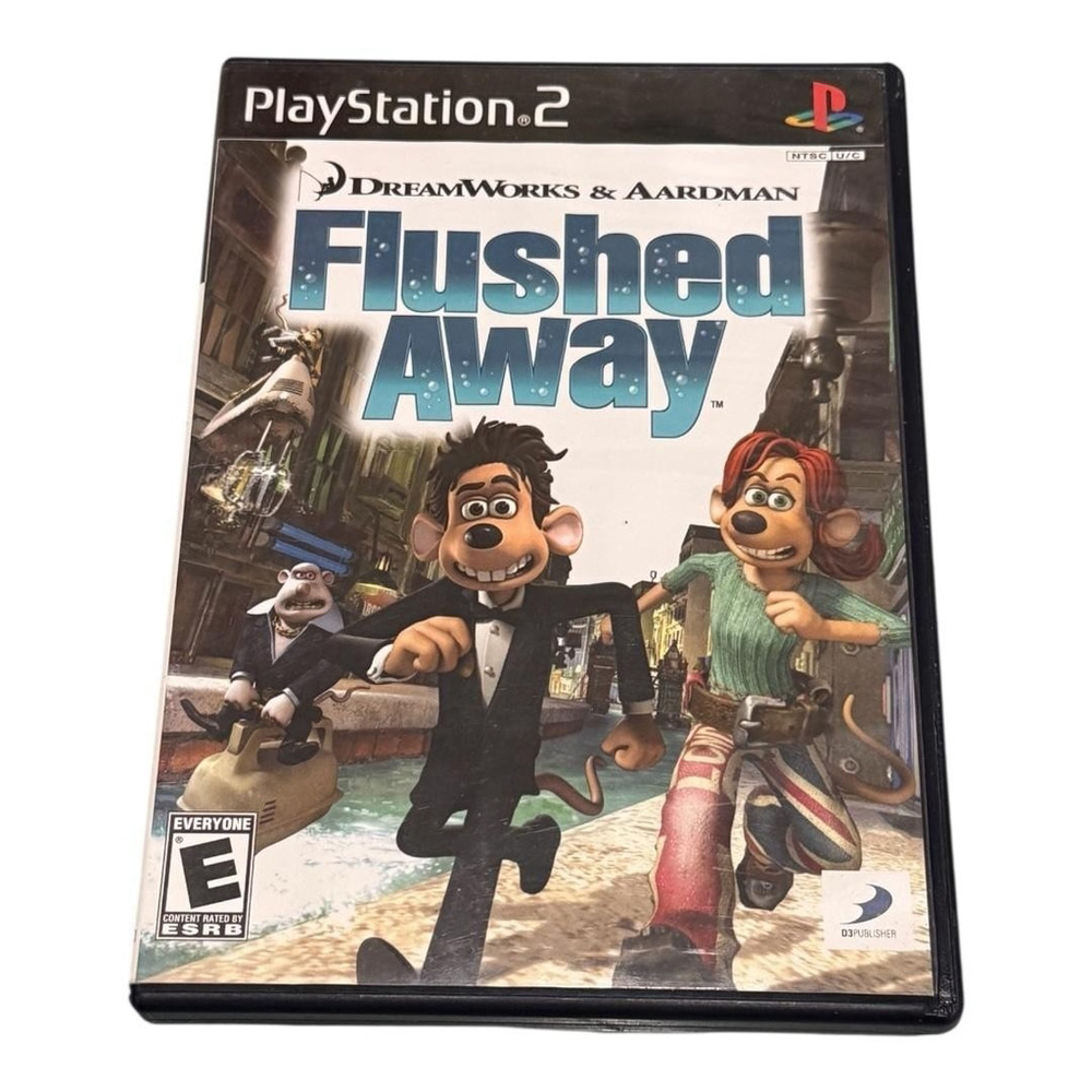 Flushed Away Sony PlayStation 2 PS2 NTSC Video Game Complete D3Publisher E Rated